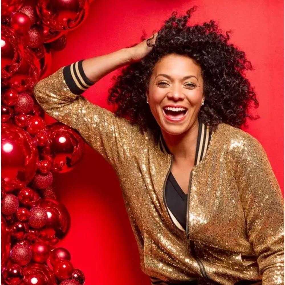 The Bomb Gold Sequin Bomber